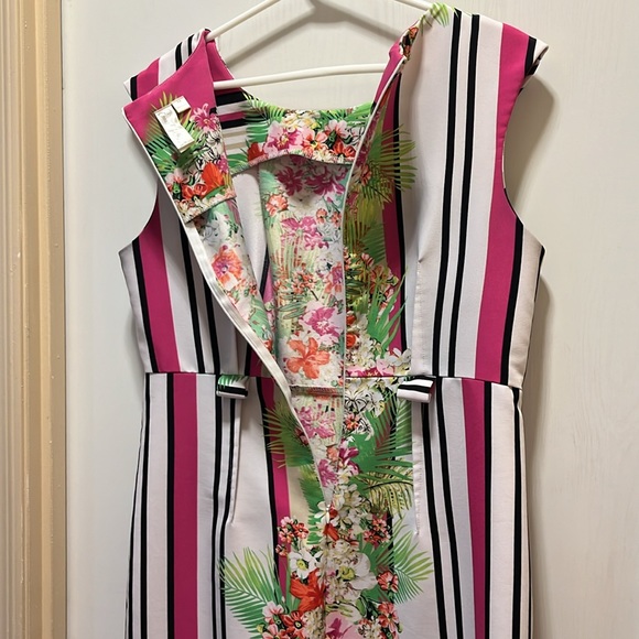 FLORAL STRIPED DRESS - Picture 4 of 5